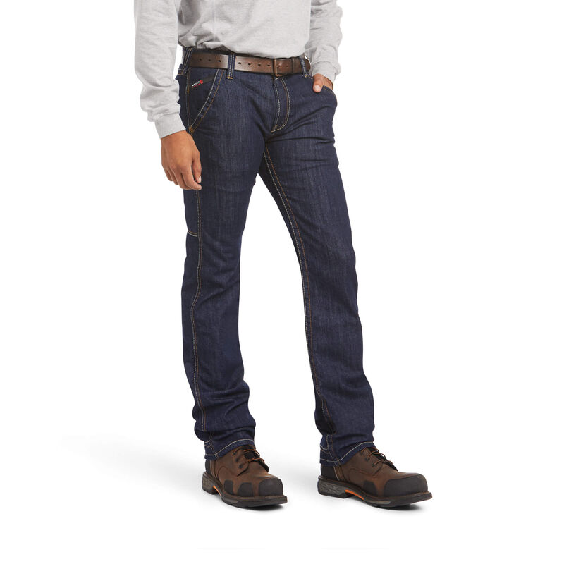 Pantalones Vaqueros Ariat Fr M7 Slim Durastretch Workhorse Stackable Straight Leg Azules Oscuro Homb